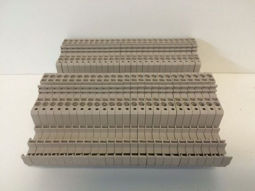 Guaranteed! (50) weidmuller 1.5mm 250v din rail terminal blocks zia-1.5/3l-is for sale