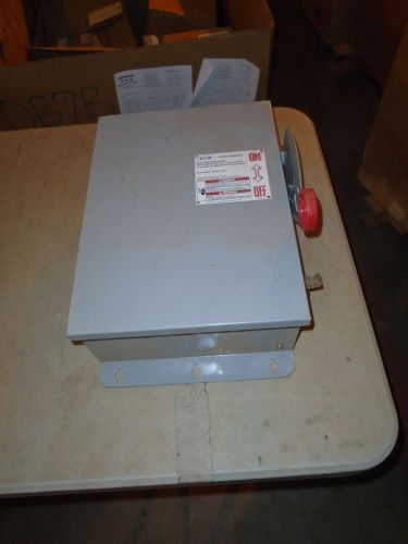 Eaton cutler hammer dh661udk 30 amp 6 pole safety disconnect switch used for sale