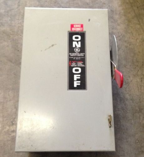 GE 60A 240V 3P Fusible Disconnect Switch TG4322