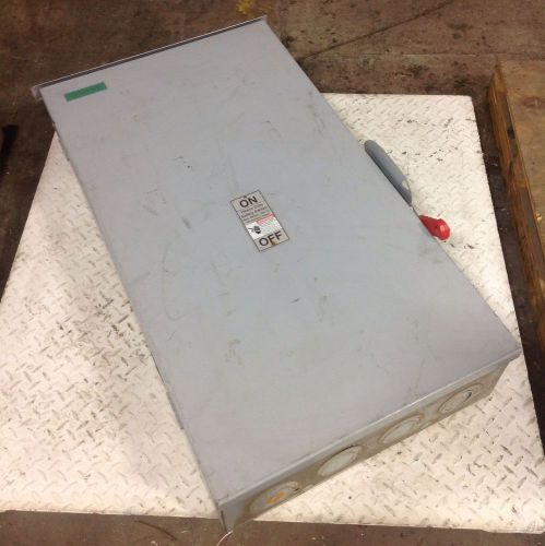 Siemens nema 3r 600vac 400a non-fusible safety switch hng365r for sale