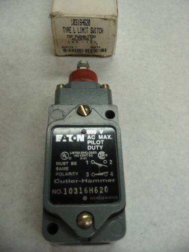 Cutler hammer 10316h620 pushbutton limit switch 1no 1nc for sale