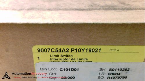 Square d 9007-c54a2p10y19021 series a limit switch 600vac 12a t-c, new* for sale