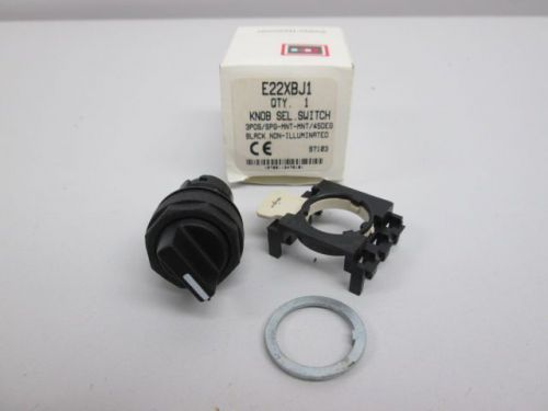 New cutler hammer e22xbj1 3 position black selector switch knob d256614 for sale