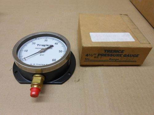 1 nib trerice 600-b 600b pressure gauge 4 1/2&#034; for sale