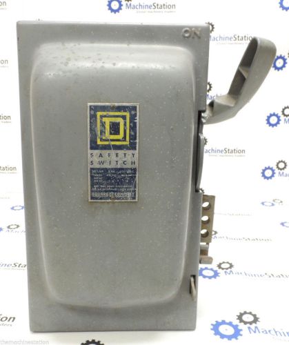 SQUARE D CO. ELECTRIC SAFETY SWITCH - 600VAC 3-PHASE 30 AMP