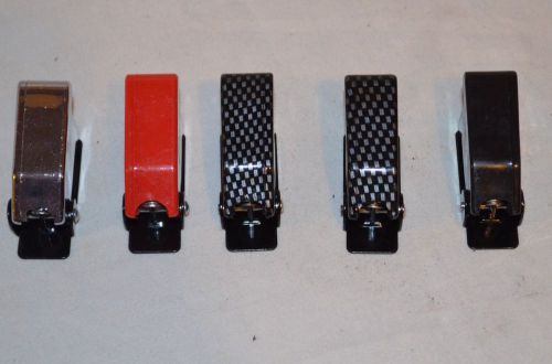 5 pcs Safety Flip Cover for Toggle Switch chrome carbon fiber red black show