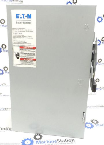 EATON CUTLER-HAMMER GENERAL DUTY SAFETY SWITCH #DG222NGB - 240VAC 3-PHASE 60A