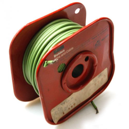 NEW 95 Ft Belden 8527 12 AWG Hook-Up Wire 1000V 1 Conductor Tinned Copper Green