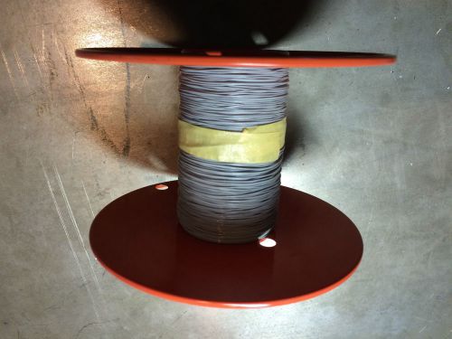500 feet  mil-w-16878/4 600v rms ptfe teflon silver plated 30 awg wire gray for sale