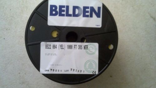 NEW! Belden 1000 ft 18 AWG Gauge Yellow Stranded Hook-Up Wire