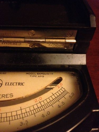 Vintage General Electric table top AC Ammeter