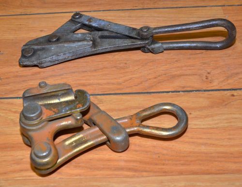 2 klein cable puller 1625-20 &amp; 1611-20 wire 8000 lb &amp; 4500 lb contractors tools for sale