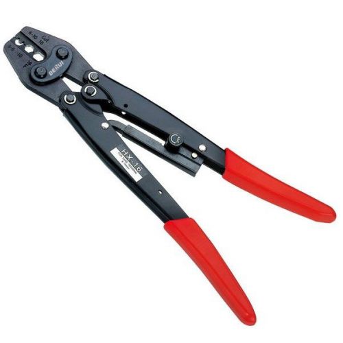 RATCHET CRIMPING PLIER  for non-insulated cable links (hexagonal type) AWG10-6