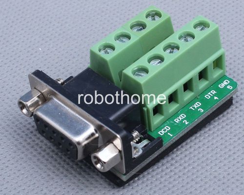 Db9-m2 db9 nut type connector 9pin female adapter trustworthy rs232 to terminal for sale