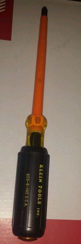Klein tools insulated screwdriver 603-6-ins 1000v for sale