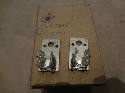(2) 30 amp 250 v fuse clips for sale