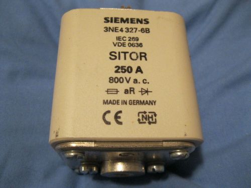 SIEMENS FUSE 3NE4327-6B SITOR 250A 800V AC  for 6qg12