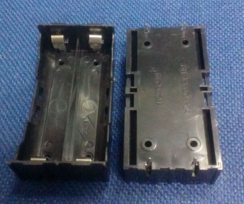 2 lots of Battery Box Holder Case for 2x18650 in Parallel 3.7V Pole Soldering