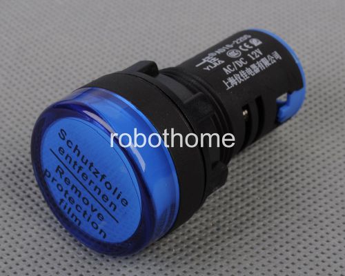 Blue led indicator pilot signal light lamp 12v output new for sale
