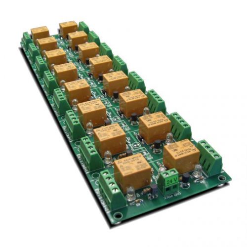 16 Relay Output Module for AVR, PIC Project, 24V
