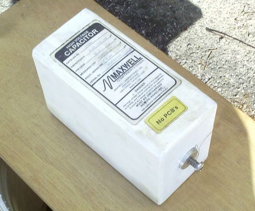 Maxwell High Voltage Capacitor 0.03uF 45kV Cat. 31892 Tesla Coil (107)