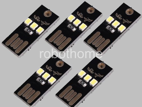 5PCS Ultra-small Ultra-thin mini USB Lamp Keyboard Lamp Move Power for Arduino