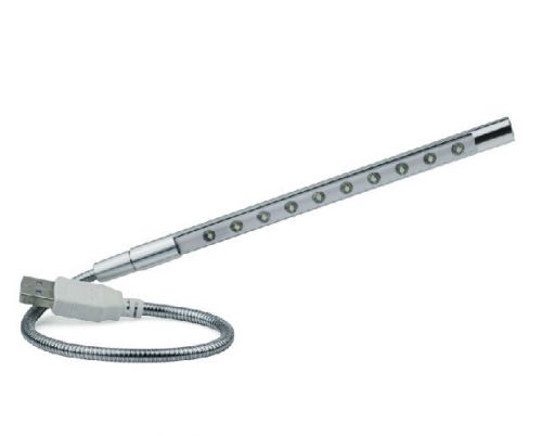 Flexible USB 10 LED Light Lamp For Keyboard Reading Notebook Laptop  Hot Sale