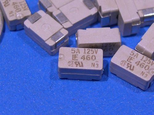 Qty-50  LITTELFUSE PICO Surfuce Mount Fuses 5A 125V SLOW BLOW 460 SERIES NEW