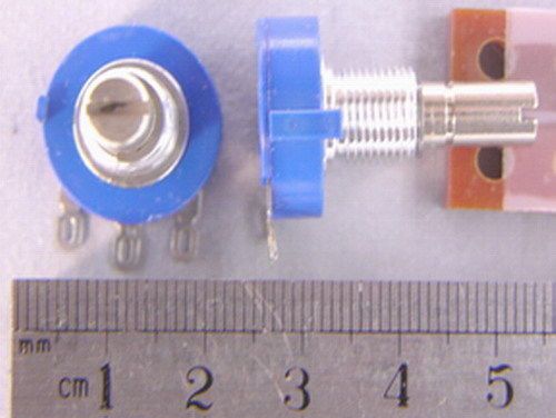 4 bourns 3852 series 500 ohm 3/4 sealed potentiometers for sale