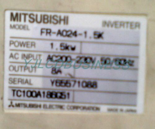 Mitsubishi FR-A024-1.5K 1.5KW inverter 90 days warranty