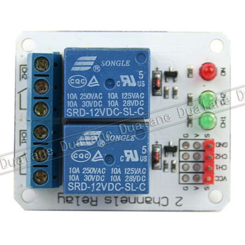 New 2 channel 12v relay module extension board shield adapter for arduino diy for sale
