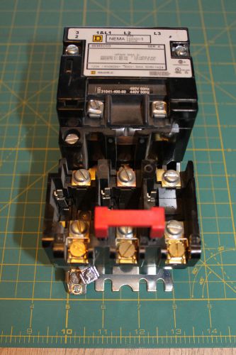 Square D Motor Starter Contactor, 8536 SC0-3,  Ser. A