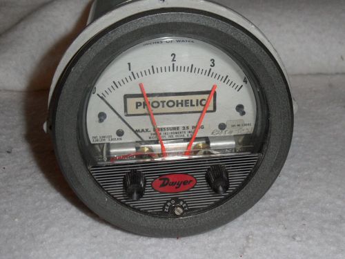 Dwyer 3004c photohelic pressure guage gage switch 0-4 water for sale