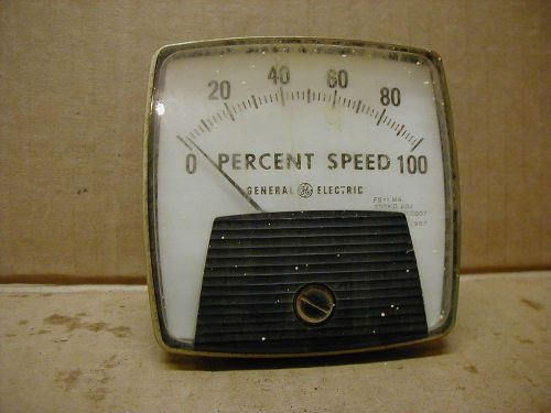 General Electric DO-91 Percent Speed Meter , 2-13/16 Panel Mount Hole, 44-9-583