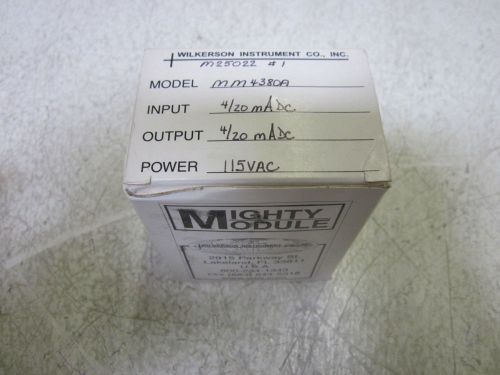 WILKERSON INSTRUMENT CO. MM4380A 115VAC MIGHTY MODULE TRANSMITTER *NEW IN A BOX*