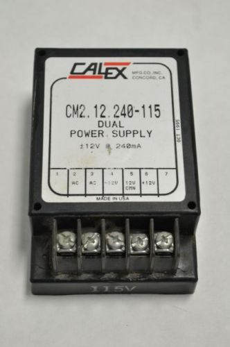 CALEX CM2.12.240-115 DUAL POWER SUPPLY 12V-AC 240MA CONTROL 200719