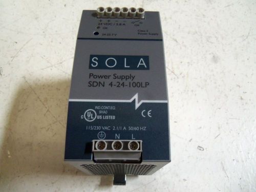 SOLA SDN 4-24-100LP POWER SUPPLY *NEW IN BOX*