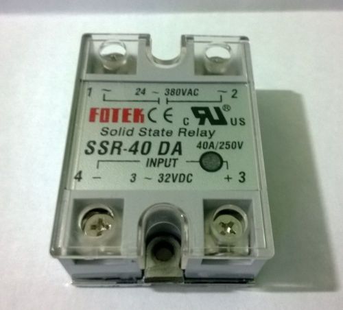 Solid State Relay SSR-40DA 40A 24-380V AC Control Module Solid Relay Module USED