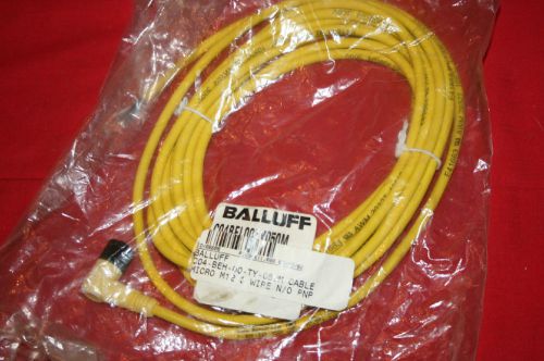 NEW Balluff C04-BEH-00-TY-050M Cable - Micro M12 3 wire N/O PNP -  BNIP Sealed