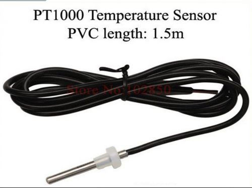 2pcs PT1000 Solar Collector Temperature Sensor Dia.6mm,Cable Length1.5m