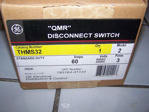 General Electric GE QMR Switch Cat. No THMS32 3 Poles MR60 600VAC/250VDC