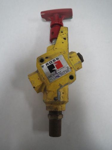 ROSS 1523 C 3002 L-O-X LOCKOUT EXHAUST SHUT OFF CONTROL VALVE 3/8IN B203571