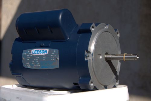 Leeson 3/4 horse 3450 rpm motor new in box 110/220 volt ac for sale