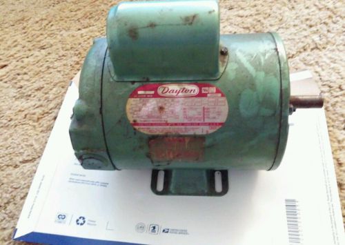 Dayton AC Induction Motor # 9K322J, 1 HP, 115-230 V Used sold as is