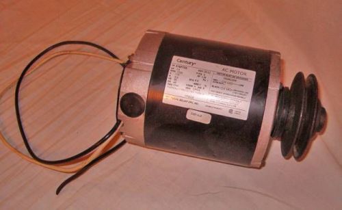 Century gf2034 1/3 hp horsepower ac electric motor 115v 60hz 1725 rpm used 2 mo for sale