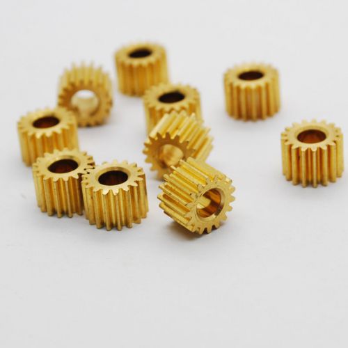 10pcs 17 teeth metal gear fit 4mm shaft motor 0.45 mode micro copper pulley for sale
