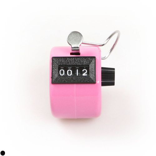Pink Color mini pressing Handheld Tally Counter 4 Digit Display for Coach/sport
