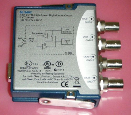 *tested* national instruments ni 9402 lvttl high-speed 4-ch cdaq/crio module for sale