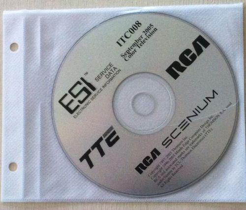 ITC008 ESI Electronic Service Data CD September 2005 Color Television