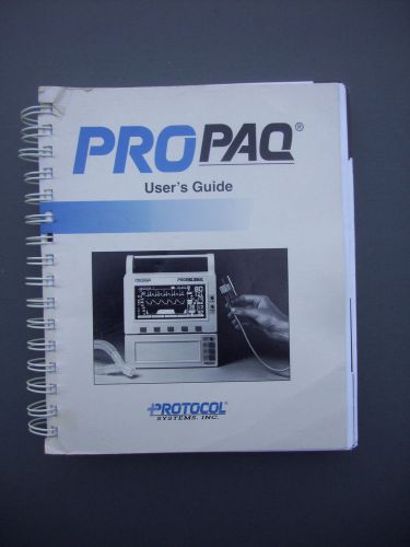Protocol Propaq User&#039;s Guide